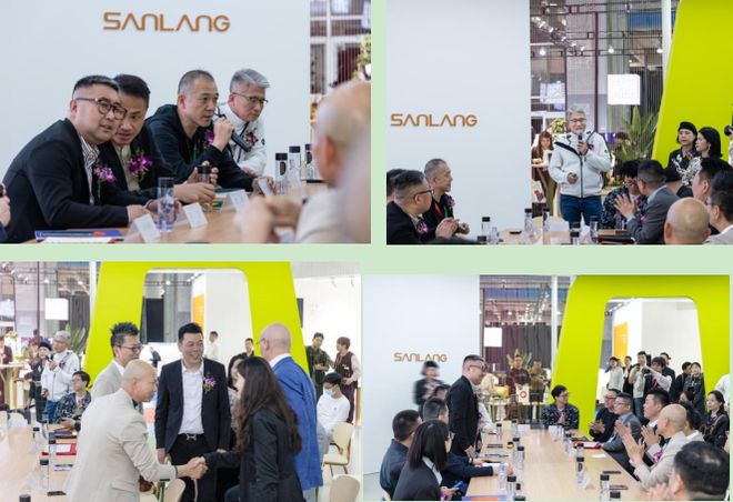 桌椅闪耀广州家博会创新设计摘双奖！开元棋牌app三朗FINN系列餐(图3)